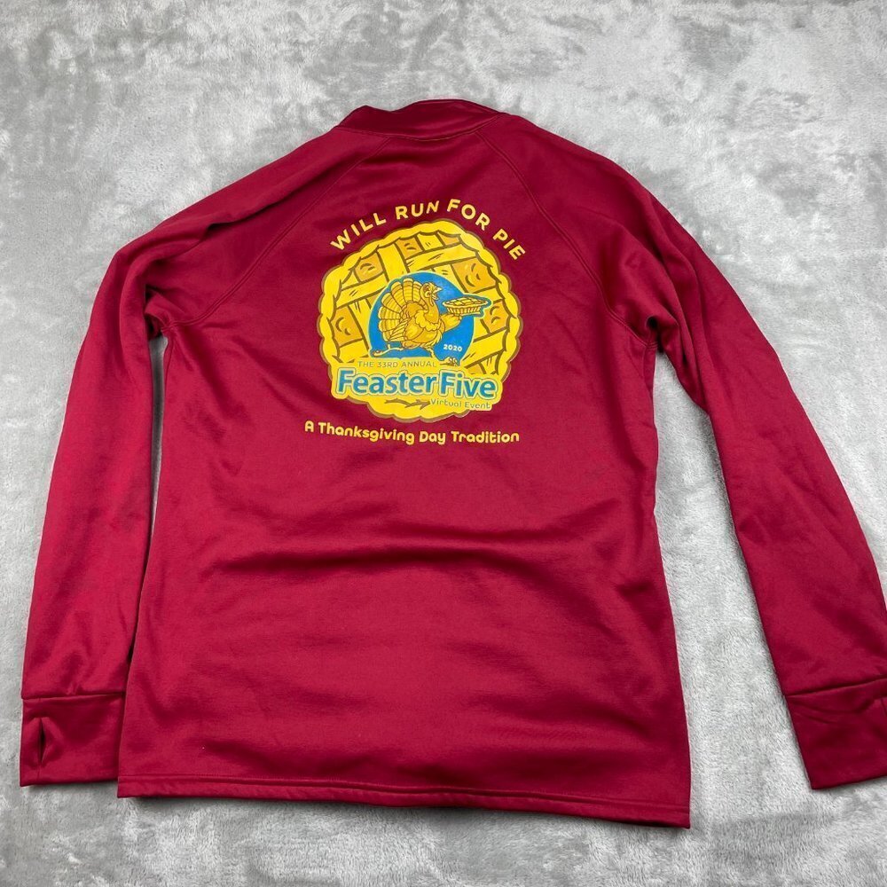 Feaster Five Thanksgiving Race Long Sleeve Fleece Lightweight Jacket Women's XL - Picture 7 of 9